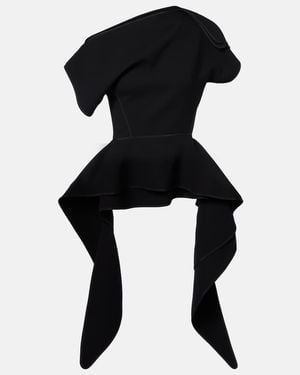 Maticevski Resolute Peplum Top - Black