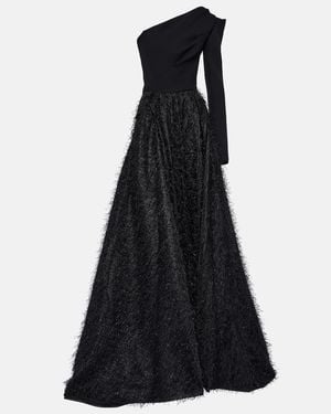 Maticevski Audacity One-Shoulder Maxi Gown - Black