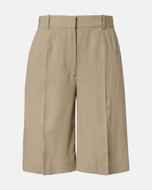 TOTEME High-Rise Bermuda-Shorts - Natur