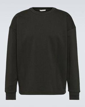 The Row Ezan Cotton Sweatshirt - Black