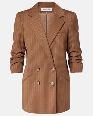 Veronica Beard Rupert Pinstripe Blazer - Brown