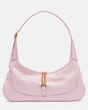 Gucci Sac Jackie Slim Medium En Cuir - Rose