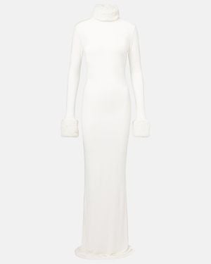 The New Arrivals Ilkyaz Ozel Priscilla Satin Gown - White