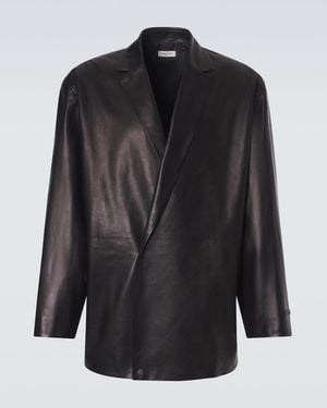 Fear Of God Leather Blazer - Black