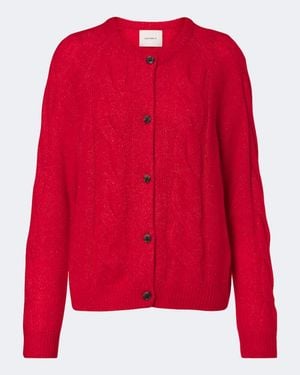 Lisa Yang Cardigan Gwyneth De Cachemir Y Seda - Rojo