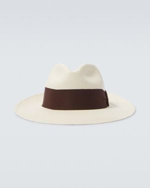 Frescobol Carioca Rafael Straw Panama Hat - White