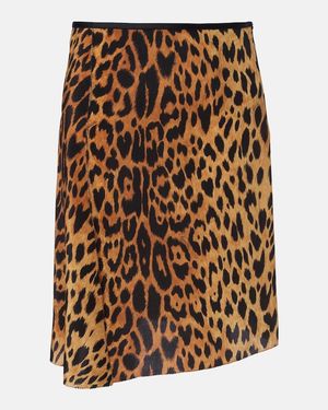 Gucci Midirock Aus Crepe De Chine Aus Seide - Natur