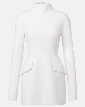 Sportmax Tefrite Crepe Minidress - White