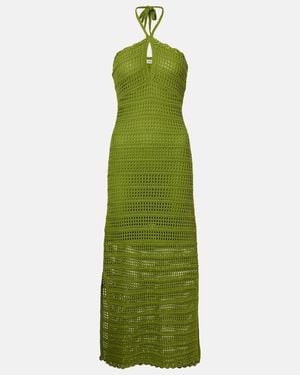 Jonathan Simkhai Koah Cotton-Blend Midi Dress - Green