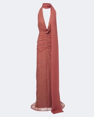De La Vali Maxikleid Amora Aus Spitze - Rot