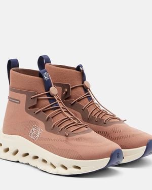Loewe X On Cloudtilt High-Top Sneakers - Brown