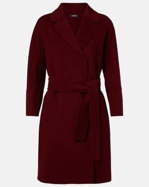 Max Mara Wool Wrap Coat - Red