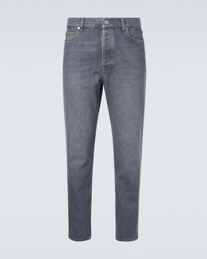 Brunello Cucinelli Mid-Rise Straight Jeans - Grey