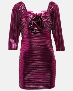 LoveShackFancy Minikleid Thompson Aus Lame - Rot
