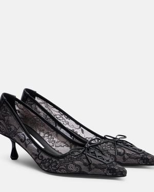 Jimmy Choo Scarlett Lace Court Shoes - Black