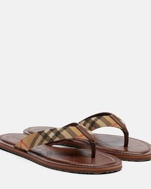 Burberry Sandalen Pavance Buberry Check - Braun
