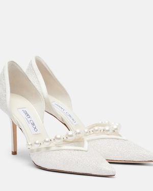 Jimmy Choo Bridal Pumps Aurelie Aus Leder - Weiß