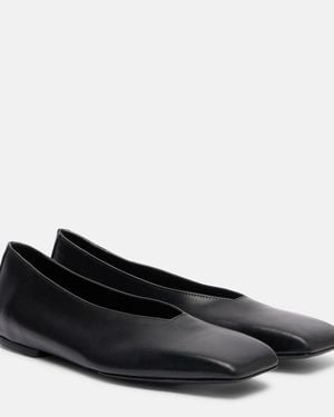 Rick Owens Ballerinas Aus Leder - Schwarz