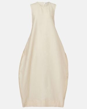Rohe Linen And Silk-Blend Maxi Dress - White
