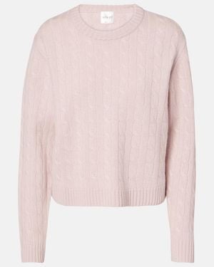 Leset Zoe Cable-Knit Jumper - Pink