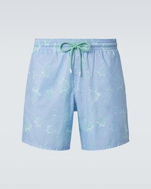 Vilebrequin Mahina Printed Swim Trunks - Blue