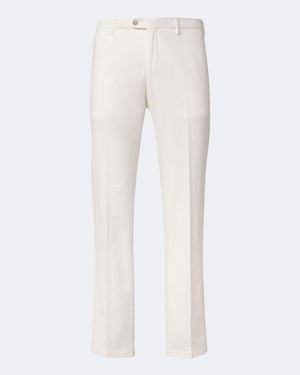 Fedeli Cotton-Blend Chinos - White