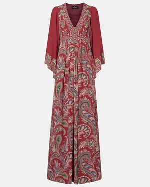Etro Paisley Maxi Dress - Red