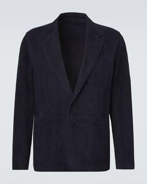 Ralph Lauren Suede Blazer - Blue