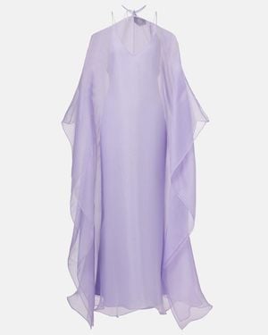 Taller Marmo Spirito Ruffled Tulle Kaftan - Purple