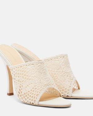 Magda Butrym Crochet Mules - Natural