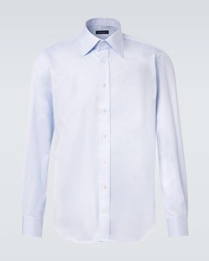 Thom Sweeney Camisa De Algodon - Azul