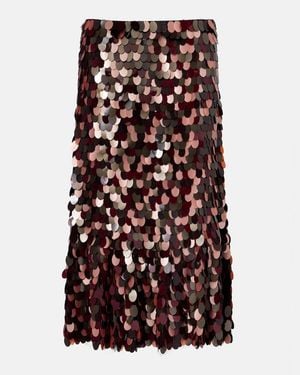 Dries Van Noten Sequined Midi Skirt - Multicolor
