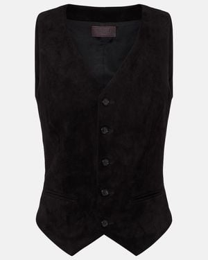Stouls Capone Suede Vest - Black