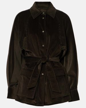 Max Mara Mattia Cotton Corduroy Jacket - Black