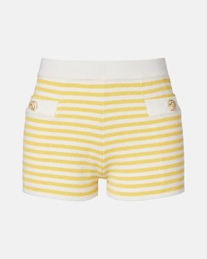 Posse Millie Striped Shorts - Metallic