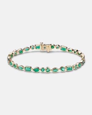SHAY Armband Aus 18Kt Gelbgold Mit Smaragden - Grün
