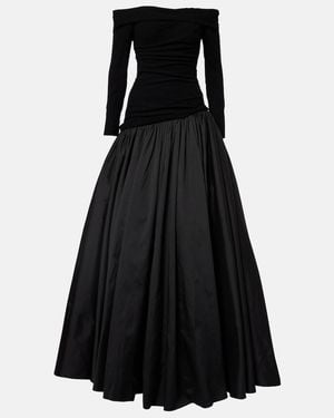 Marmar Halim Draped Gown - Black