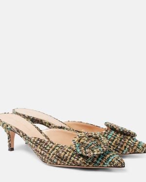 Gianvito Rossi Portofino 55 Boucle Mules - Metallic