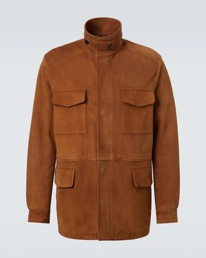 Loro Piana Traveller Suede Jacket - Brown