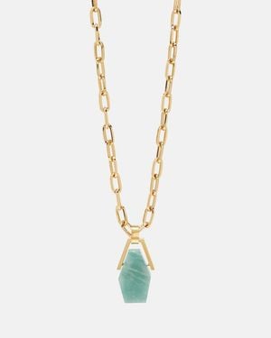 La DoubleJ Portal-Plated Chain Necklace - Metallic