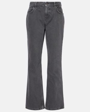 The Row Jeans Rectos Lyndsey De Tiro Bajo - Gris