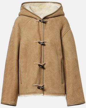 Yves Salomon Reversible Leather And Shearling Jacket - Brown