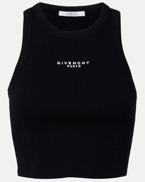 Givenchy Cropped-Top Aus Baumwolle - Schwarz
