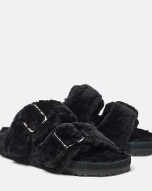 Birkenstock Arizona Shearling Sandals - Black