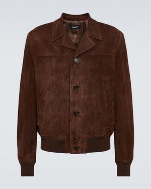 Dolce & Gabbana Suede Jacket - Brown