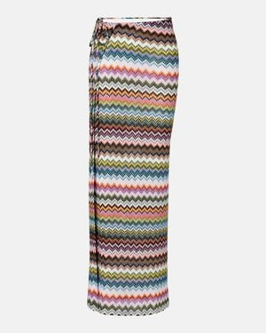 Missoni Zigzag Lame Wrap Skirt - Multicolour