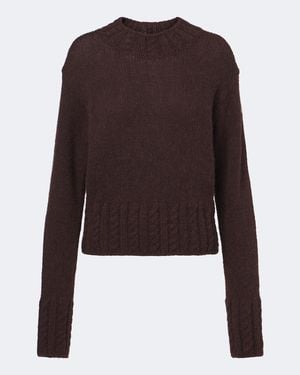 Moncler Pullover Aus Strick - Braun