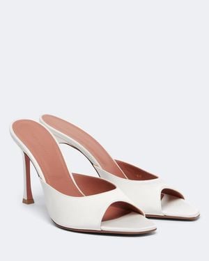 AMINA MUADDI Alexa Satin Mules - Pink