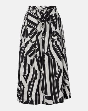 Dries Van Noten Printed Cotton Midi Skirt - Black