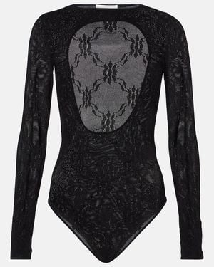 Victoria Beckham Backless Bodysuit - Black